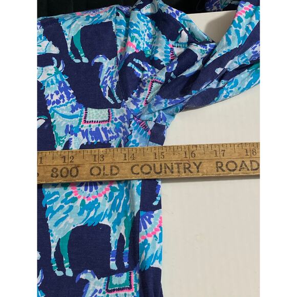 Lilly Pulitzer Beacon Alpaca My Bags Blue Mini Dress size XXS - Picture 4 of 11